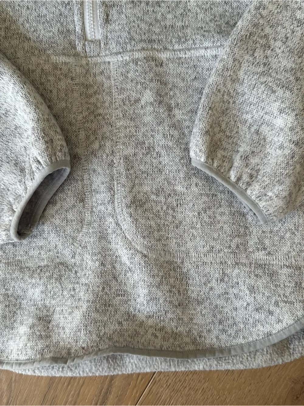 Old Navy Quarter-Zip Sweater Heather Light Gray XS - Picture 3 of 7
